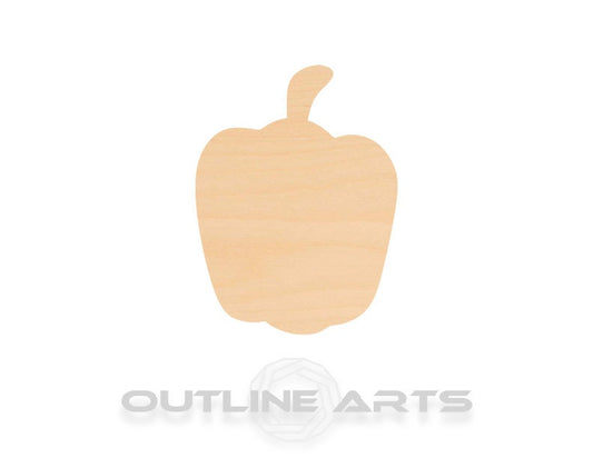 Unfinished Wooden Bell Pepper Shape | Craft Supply **Bulk Pricing Available**  SHIPS FAST*thicknesses are NOMINAL*
