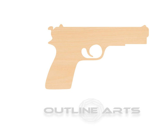 Unfinished Wooden Pistol Shape | Craft Supply **Bulk Pricing Available**  SHIPS FAST*thicknesses are NOMINAL*