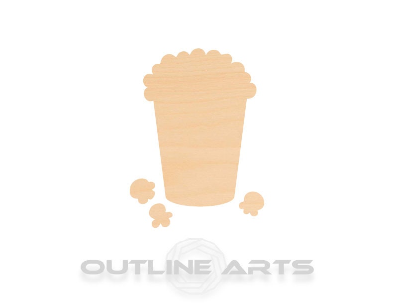 Unfinished Wooden Popcorn Shape | Craft Supply **Bulk Pricing Available**  SHIPS FAST*thicknesses are NOMINAL*