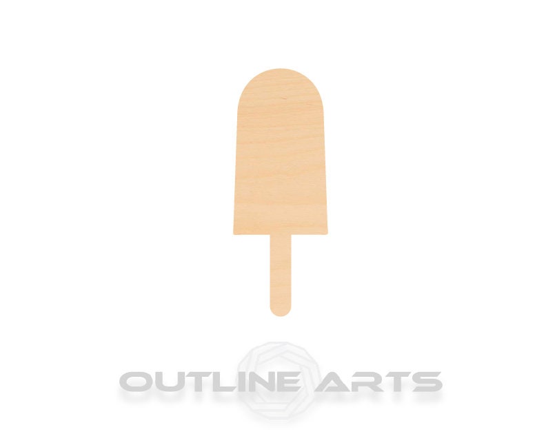 Unfinished Wooden Popsicle Shape | Craft Supply **Bulk Pricing Available**  SHIPS FAST*thicknesses are NOMINAL*