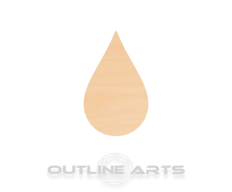 Unfinished Wooden Raindrop Shape | Craft Supply **Bulk Pricing Available**  SHIPS FAST*thicknesses are NOMINAL*