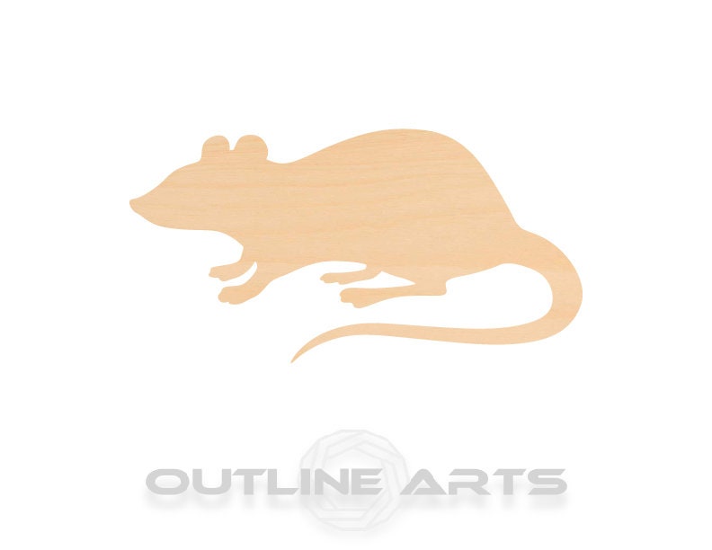 Unfinished Wooden Rat Shape | Craft Supply **Bulk Pricing Available**  SHIPS FAST*thicknesses are NOMINAL*