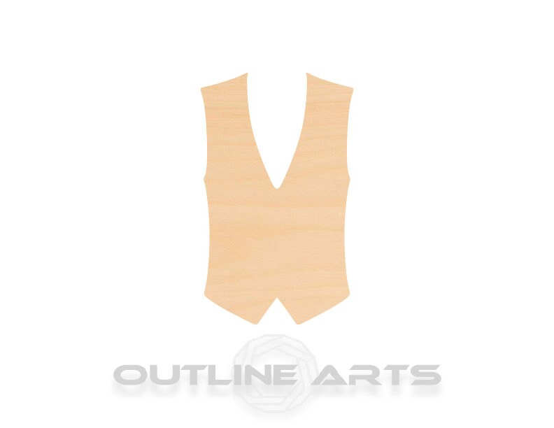 Unfinished Wooden Vest Shape | Craft Supply **Bulk Pricing Available**  SHIPS FAST*thicknesses are NOMINAL*