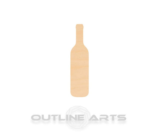 Unfinished Wooden Wine Bottle Shape | Craft Supply **Bulk Pricing Available**  SHIPS FAST*thicknesses are NOMINAL*