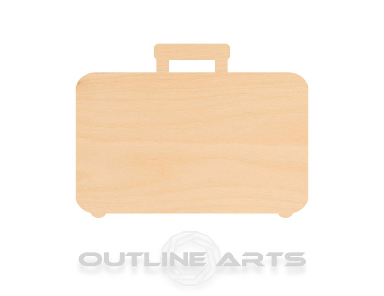 Unfinished Wooden Suitcase Shape | Craft Supply **Bulk Pricing Available**  SHIPS FAST*thicknesses are NOMINAL*