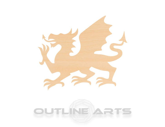 Unfinished Wooden Welsh Dragon Shape | Craft Supply **Bulk Pricing Available**  SHIPS FAST*thicknesses are NOMINAL*