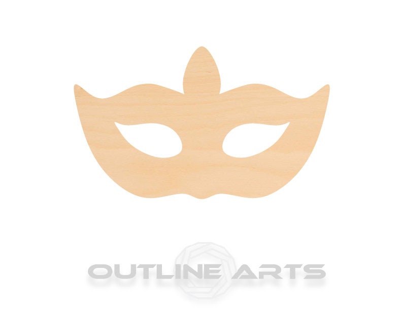 Unfinished Wooden Masquerade Mask Shape | Craft Supply **Bulk Pricing Available**  SHIPS FAST*thicknesses are NOMINAL*