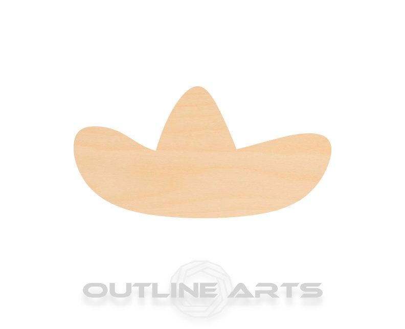 Unfinished Wooden Sombrero Shape | Craft Supply **Bulk Pricing Available**  SHIPS FAST*thicknesses are NOMINAL*