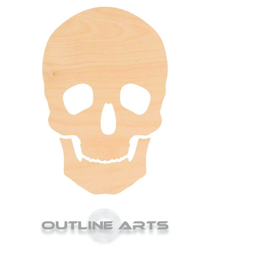 Unfinished Wooden Skull Shape | Craft Supply **Bulk Pricing Available**  SHIPS FAST*thicknesses are NOMINAL*