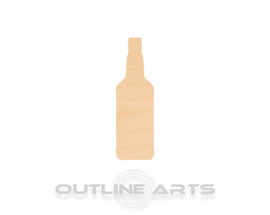 Unfinished Wooden Whisky Bottle Shape | Craft Supply **Bulk Pricing Available**  SHIPS FAST*thicknesses are NOMINAL*