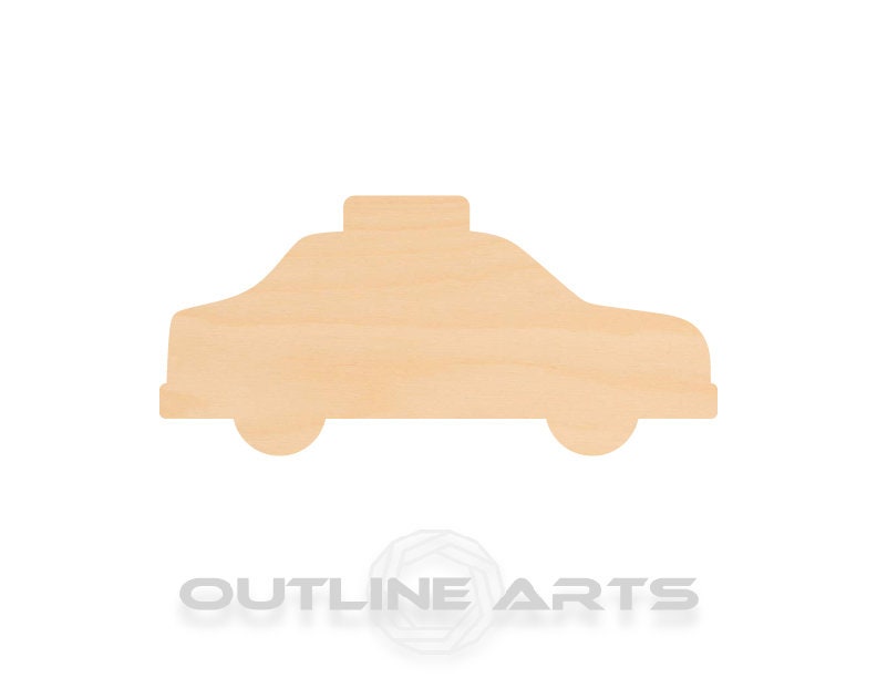 Unfinished Wooden Taxi Shape | Craft Supply **Bulk Pricing Available**  SHIPS FAST*thicknesses are NOMINAL*