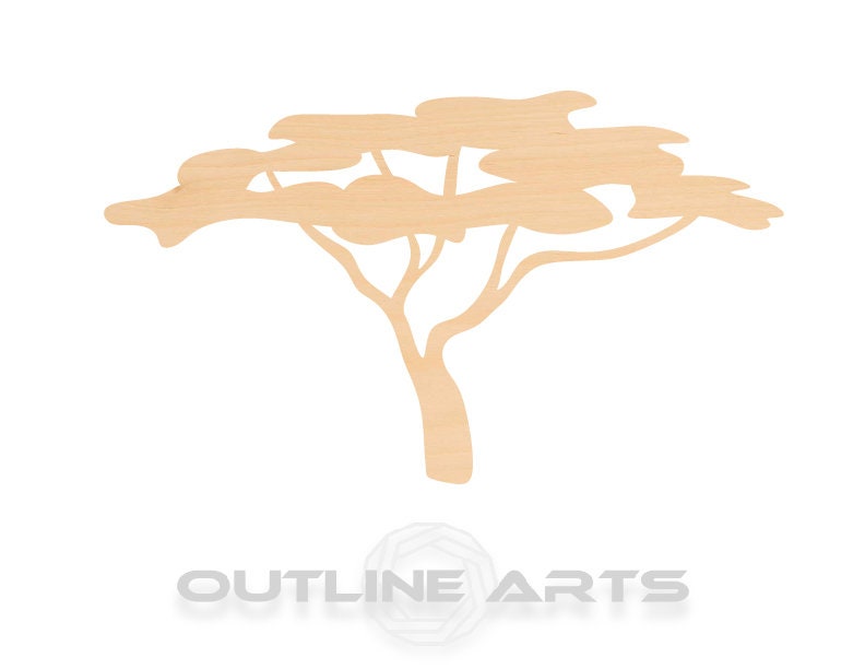 Unfinished Wooden African Tree Shape | Craft Supply **Bulk Pricing Available**  SHIPS FAST*thicknesses are NOMINAL*