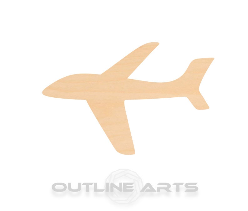 Unfinished Wooden Airplane Shape | Craft Supply **Bulk Pricing Available**  SHIPS FAST*thicknesses are NOMINAL*