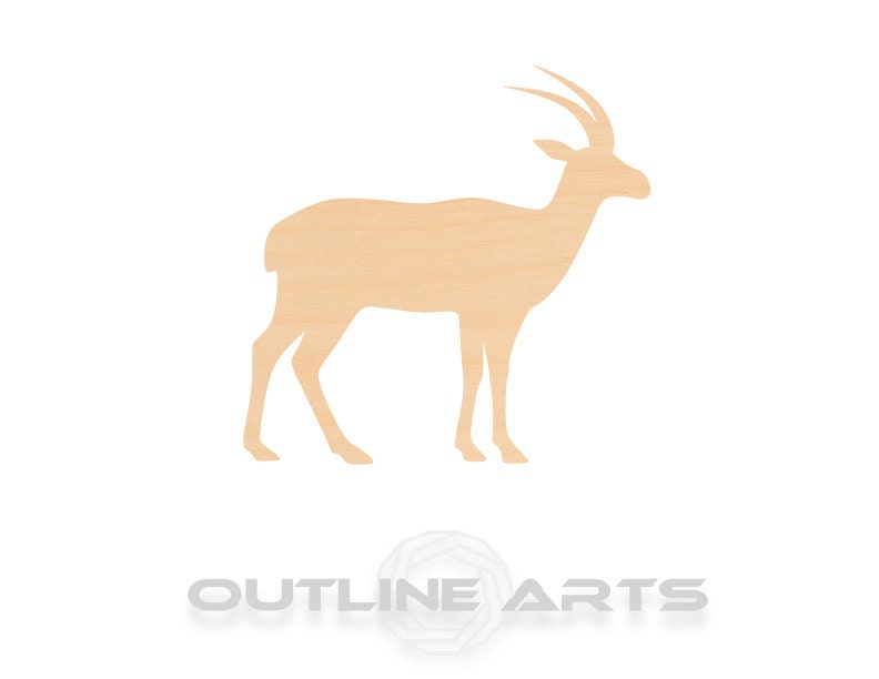 Unfinished Wooden Antelope Shape | Craft Supply **Bulk Pricing Available**  SHIPS FAST*thicknesses are NOMINAL*
