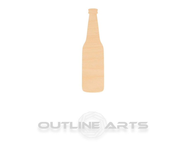 Unfinished Wooden Beer Bottle Shape | Craft Supply **Bulk Pricing Available**  SHIPS FAST*thicknesses are NOMINAL*