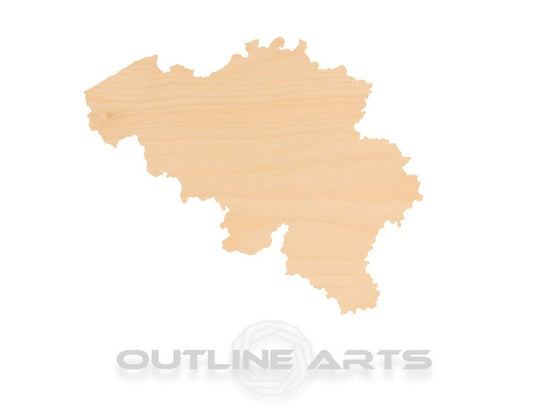 Unfinished Wooden Belgium Shape | Craft Supply **Bulk Pricing Available**  SHIPS FAST*thicknesses are NOMINAL*