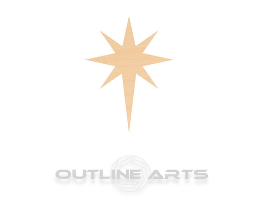 Unfinished Wooden Bethlehem Star Shape | Craft Supply **Bulk Pricing Available**  SHIPS FAST*thicknesses are NOMINAL*
