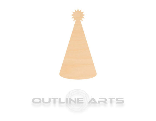 Unfinished Wooden Birthday Hat Shape | Craft Supply **Bulk Pricing Available**  SHIPS FAST*thicknesses are NOMINAL*