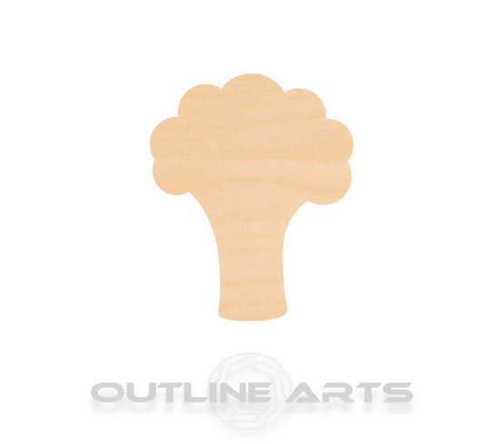 Unfinished Wooden Broccoli Shape | Craft Supply **Bulk Pricing Available**  SHIPS FAST*thicknesses are NOMINAL*