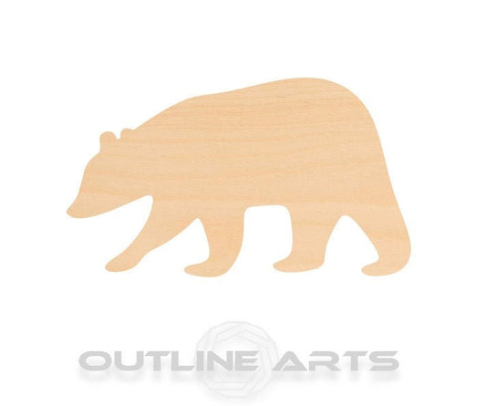 Unfinished Wooden Brown Bear Shape | Craft Supply **Bulk Pricing Available**  SHIPS FAST*thicknesses are NOMINAL*