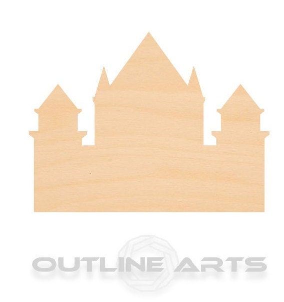 Unfinished Wooden Castle Shape | Craft Supply **Bulk Pricing Available**  SHIPS FAST*thicknesses are NOMINAL*