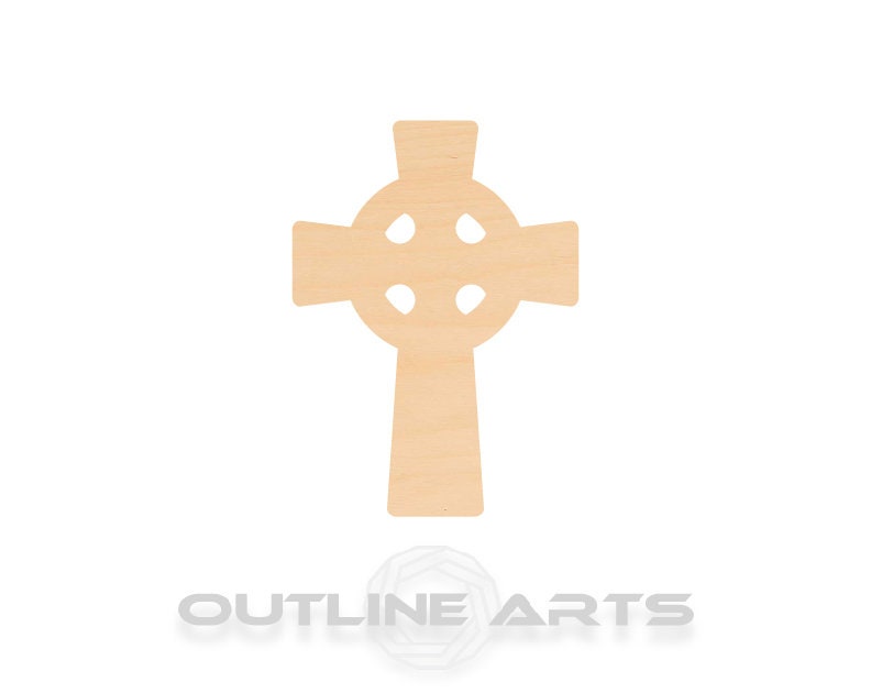 Unfinished Wooden Celtic Cross Shape | Craft Supply **Bulk Pricing Available**  SHIPS FAST*thicknesses are NOMINAL*