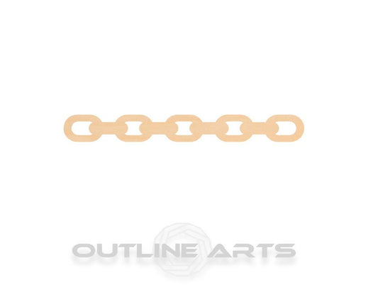 Unfinished Wooden Chain Shape | Craft Supply **Bulk Pricing Available**  SHIPS FAST*thicknesses are NOMINAL*