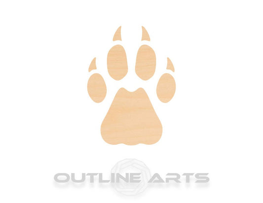 Unfinished Wooden Cheetah Paw Print Shape | Craft Supply **Bulk Pricing Available**  SHIPS FAST*thicknesses are NOMINAL*
