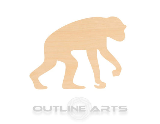 Unfinished Wooden Chimpanzee Shape | Craft Supply **Bulk Pricing Available**  SHIPS FAST*thicknesses are NOMINAL*
