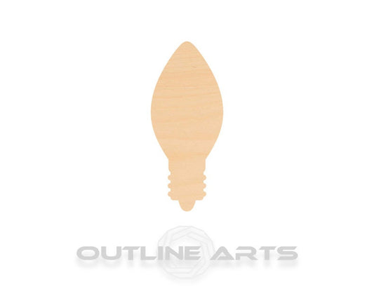 Unfinished Wooden Christmas Light Bulb Shape | Craft Supply **Bulk Pricing Available**  SHIPS FAST*thicknesses are NOMINAL*