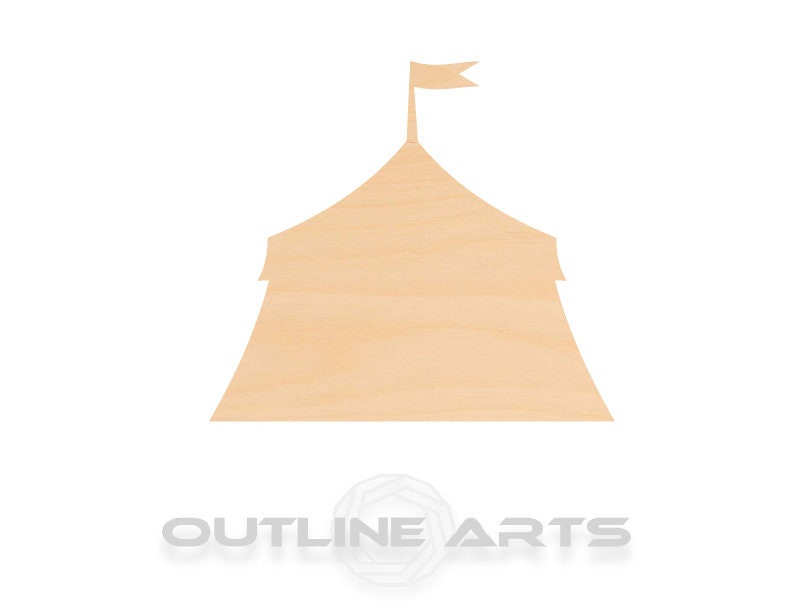 Unfinished Wooden Circus Tent Shape | Craft Supply **Bulk Pricing Available**  SHIPS FAST*thicknesses are NOMINAL*