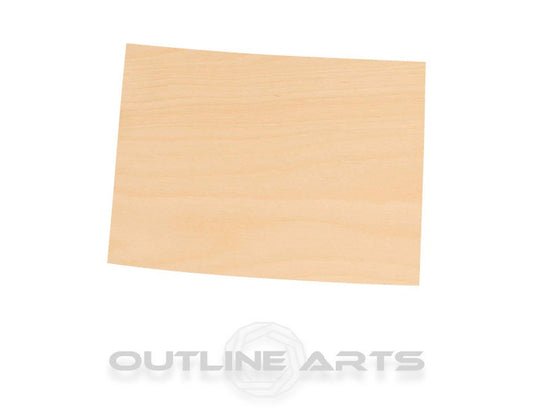Unfinished Wooden Colorado Shape | Craft Supply **Bulk Pricing Available**  SHIPS FAST*thicknesses are NOMINAL*
