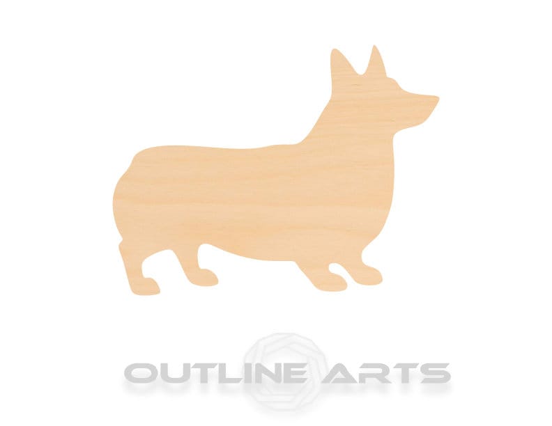 Unfinished Wooden Corgi Shape | Craft Supply **Bulk Pricing Available**  SHIPS FAST*thicknesses are NOMINAL*