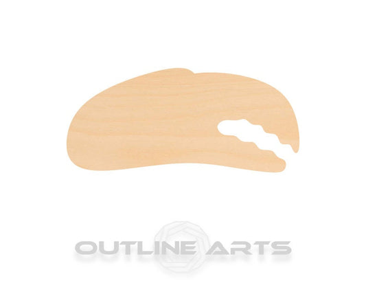 Unfinished Wooden Crab Claw Shape | Craft Supply **Bulk Pricing Available**  SHIPS FAST*thicknesses are NOMINAL*