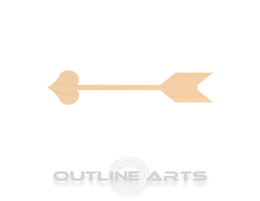 Unfinished Wooden Cupid Arrow Shape | Craft Supply **Bulk Pricing Available**  SHIPS FAST*thicknesses are NOMINAL*