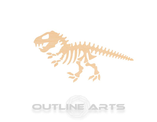 Unfinished Wooden Dinosaur Skeleton Shape | Craft Supply **Bulk Pricing Available**  SHIPS FAST*thicknesses are NOMINAL*