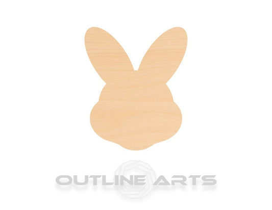 Unfinished Wooden Easter Bunny Head Shape | Craft Supply **Bulk Pricing Available**  SHIPS FAST*thicknesses are NOMINAL*