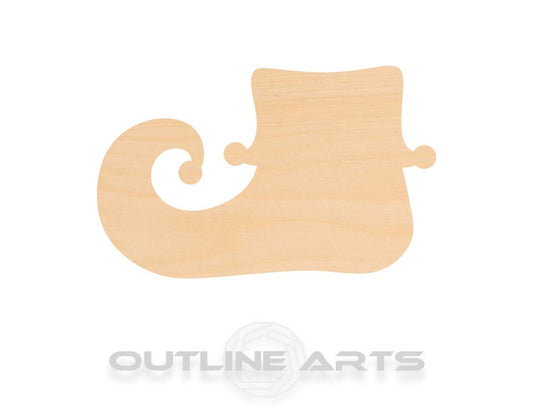 Unfinished Wooden Elf Shoe Shape | Craft Supply **Bulk Pricing Available**  SHIPS FAST*thicknesses are NOMINAL*