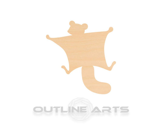 Unfinished Wooden Flying Squirrel Shape | Craft Supply **Bulk Pricing Available**  SHIPS FAST*thicknesses are NOMINAL*