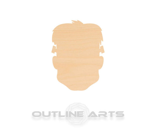Unfinished Wooden Frankenstein 2 Shape | Craft Supply **Bulk Pricing Available**  SHIPS FAST*thicknesses are NOMINAL*