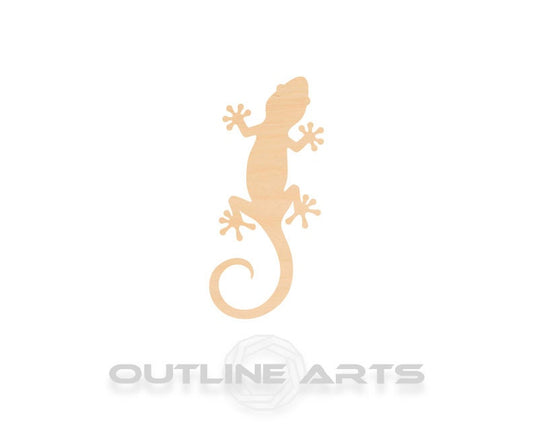 Unfinished Wooden Gecko Shape | Craft Supply **Bulk Pricing Available**  SHIPS FAST*thicknesses are NOMINAL*
