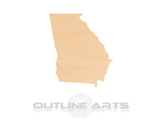 Unfinished Wooden Georgia Shape | Craft Supply **Bulk Pricing Available**  SHIPS FAST*thicknesses are NOMINAL*