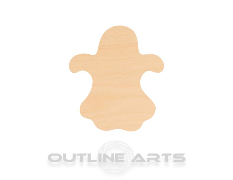 Unfinished Wooden Ghost Shape | Craft Supply **Bulk Pricing Available**  SHIPS FAST*thicknesses are NOMINAL*