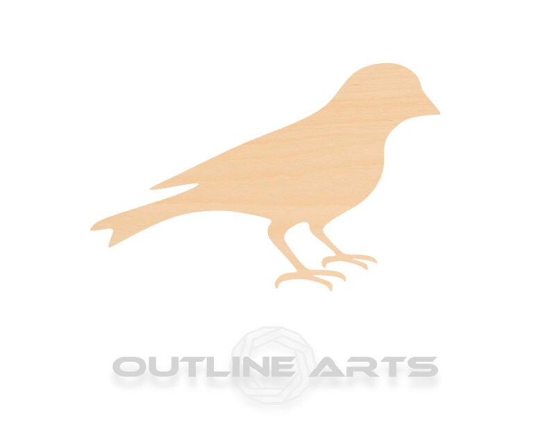 Unfinished Wooden Gold Finch Bird Shape | Craft Supply **Bulk Pricing Available**  SHIPS FAST*thicknesses are NOMINAL*