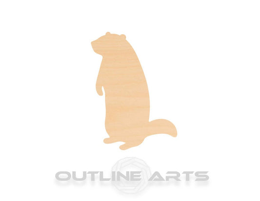 Unfinished Wooden Groundhog Shape | Craft Supply **Bulk Pricing Available**  SHIPS FAST*thicknesses are NOMINAL*