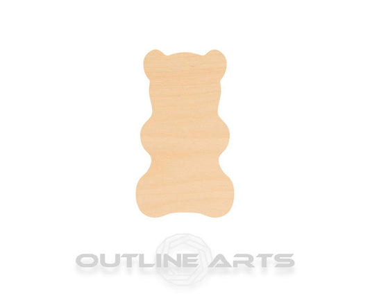 Unfinished Wooden Gummy Bear Shape | Craft Supply **Bulk Pricing Available**  SHIPS FAST*thicknesses are NOMINAL*