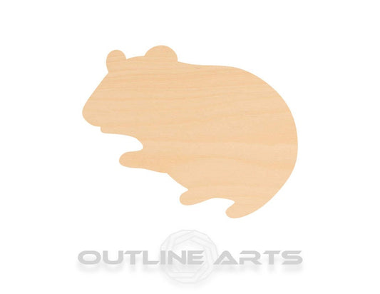 Unfinished Wooden Hamster Shape | Craft Supply **Bulk Pricing Available**  SHIPS FAST*thicknesses are NOMINAL*