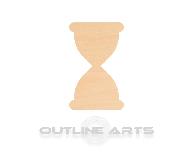 Unfinished Wooden Hourglass Shape | Craft Supply **Bulk Pricing Available**  SHIPS FAST*thicknesses are NOMINAL*