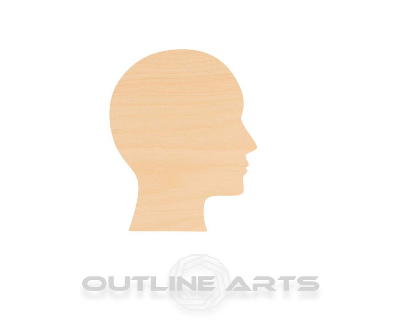 Unfinished Wooden Head Shape | Craft Supply **Bulk Pricing Available**  SHIPS FAST*thicknesses are NOMINAL*