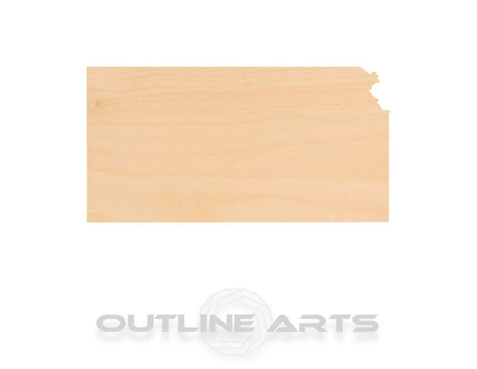 Unfinished Wooden Kansas Shape | Craft Supply **Bulk Pricing Available**  SHIPS FAST*thicknesses are NOMINAL*